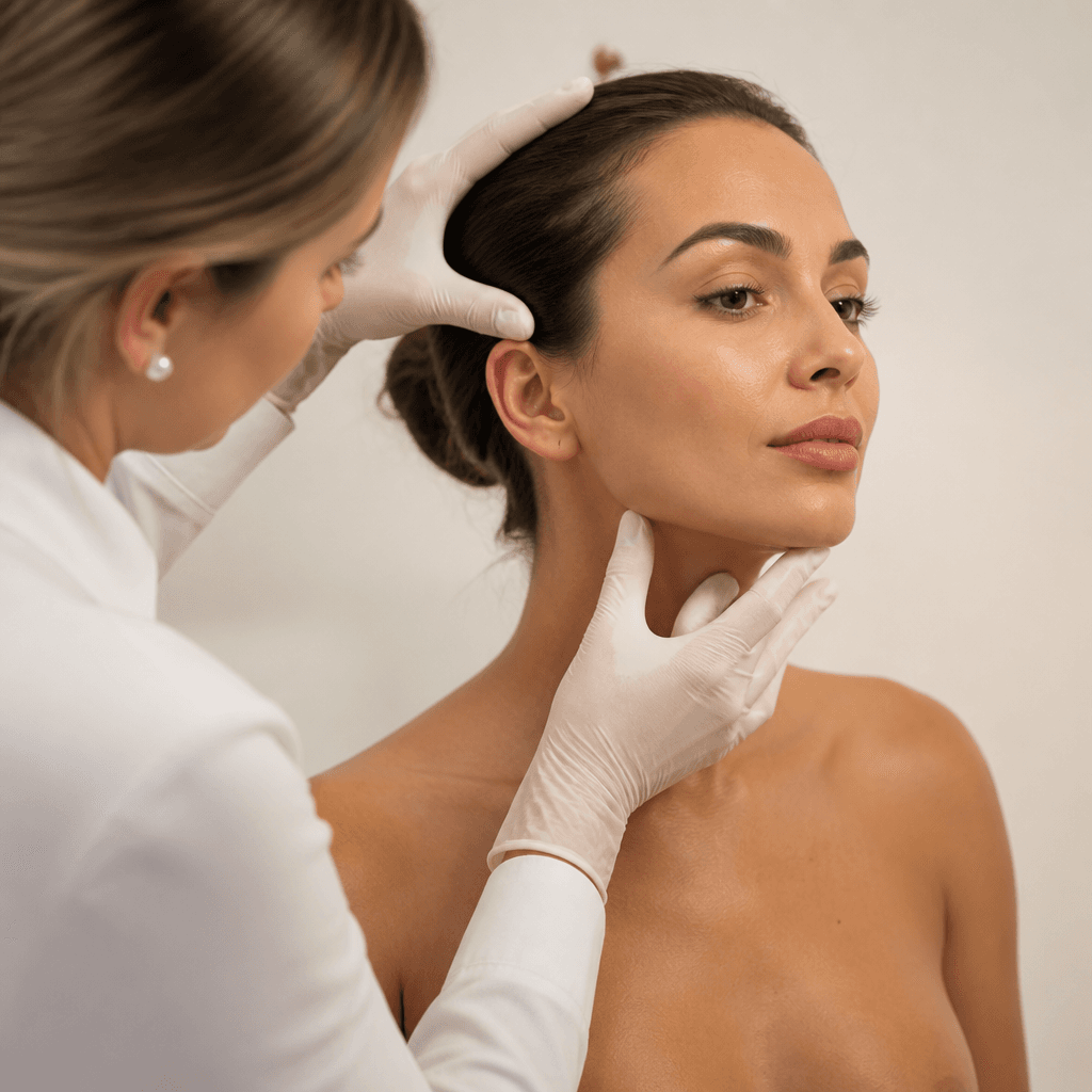 Paciente recebe avaliação personalizada para Botox no pescoço e terço superior.